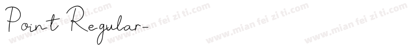 Point Regular字体转换